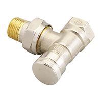клапан ручной запорный rlv-20 угловой никелированный danfoss (003l0145)