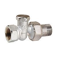 Клапан отсечной прямой 3/8”, хромированный GIACOMINI R17D2 (R17DX002)