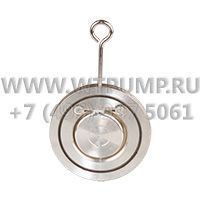 Клапан обратный поворотный Water Тechnics Ду150 Pу10/16 межфланцевый стальной гальванизированный (SCV160150)