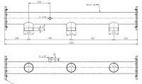 Коллектор всасывающий Ду100/Ду80 3 насоса 4 - 3 с фланцами Mondeo (5MD100300-405)
