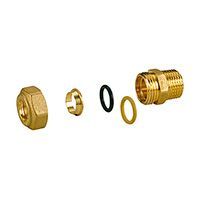 фитинг прямой giacomini с наружной резьбой 3/8 x8 (r180my102)