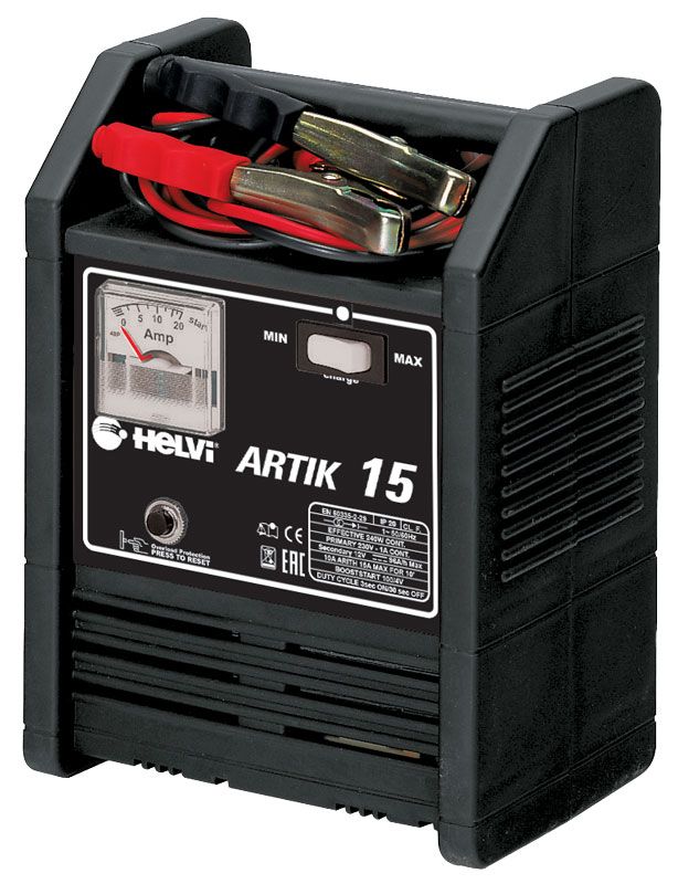 зарядное устройство helvi artik 15 для автомобильных аккумуляторов