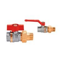 Кран шаровой Danfoss BVR-F с б/разъемным соединением Ду15 Pу40 Rp 1/2 латунный с рукояткой типа бабочка (065B8203)