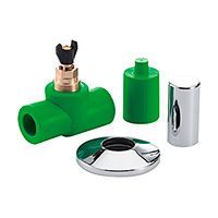 вентиль giacomini с розеткой и колпачком 20 (h173ax023)