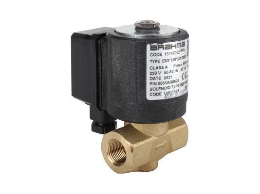 газовый электромагнитный клапан brahma e6g*s10*3/8*gmo 13747002