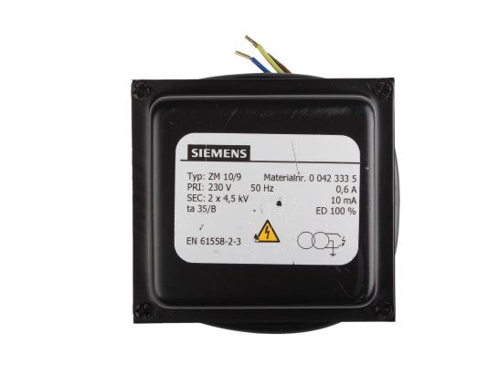 трансформатор розжига siemens zm 10/9 00423335