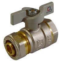 кран шаровой для воды 20х1/2 ц/вр бабочка стандарт стм (cwpf1220)