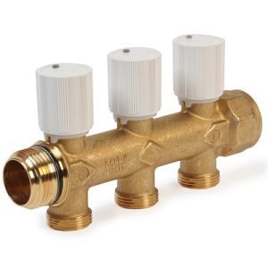 сборный коллектор giacomini с регулирующими клапанами 1 x 3/4 e /2 (r583vy102)