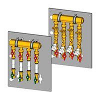 Узел многоквартирный GIACOMINI 1 1/2 x 1 /3 зон (GE550Y160)