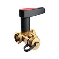 Клапан запорный Broen ручной Ballorex Basic Ду 020 р/р К с дренажом Ру 25 Kvs=4,65 м3/ч в комплекте с рукояткой и дренажным краном (44490000-001003)