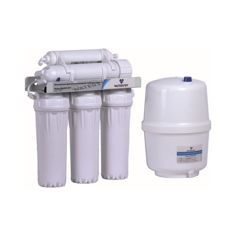 система обратного осмоса waterstry nw-ro50-np35 5 ступеней (50gpd, бак 11,6л, кран d-13) (nw-ro50-np35)