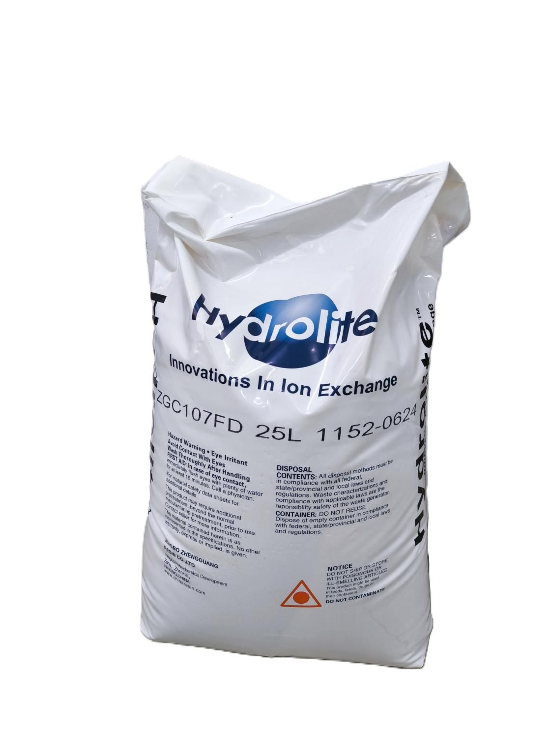 наполнитель для фильтров-умягчителей катионит hydrolite zgc107fd, 1л (zzizgc107fd (литр))