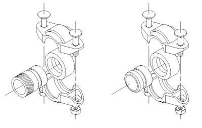 трубная муфта grundfos pje r 1 1/4 pn80 viton для насосов crn 1, 3, 5 (00419905)